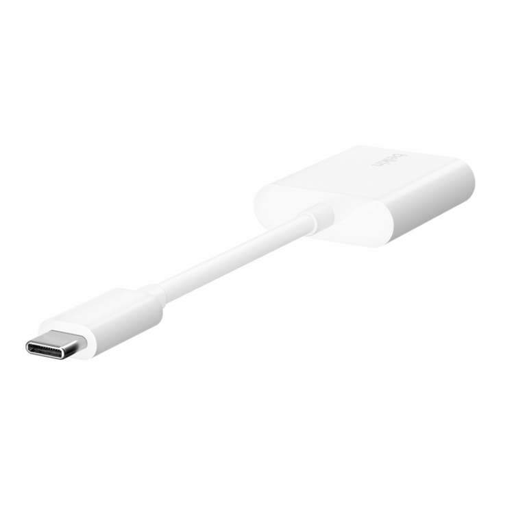 Dual USB-C Charge Adapter, White