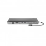 Belkin USB-C Hub, 11-in-1 MultiPort Adapter Dock with 4K HDMI, DisplayPort, VGA, and 100W for Charging, 3x USB A, Gigabit Ethernet, SD, MicroSD, 3.5mm Jack for Devices - INC004btSGY