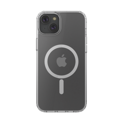 SheerForce Magnetic Anti-Microbial Protective Case for iPhone 15 Plus - clear