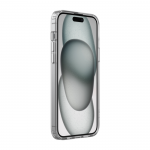 SheerForce Magnetic Anti-Microbial Protective Case for iPhone 15 Plus - clear