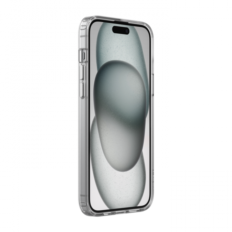 SheerForce Magnetic Anti-Microbial Protective Case for iPhone 15 Plus - clear