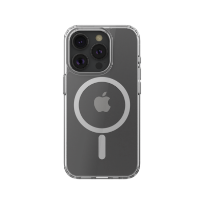 SheerForce Magnetic Anti-Microbial Protective Case for iPhone 15 Pro - clear