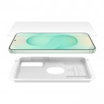 ScreenForce InvisiGlass Treated Screen Protector, Easy Tray, Samsung S25+