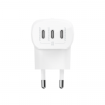  Belkin 67W Trio USB-C PD 3.1 Ταχυ-Φορτιστ΄ής με PPS BoostCharge , 3Xθύρες για APPLE iPhone 16/15 Series, MacBook Pro, AirPods, Galaxy - ΛΕΥΚΟ - WCC002VFWH