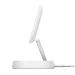 BOOST^CHARGE™ Folding Wireless Charging Stand with Qi2/MagSafe Compatible 15w, White