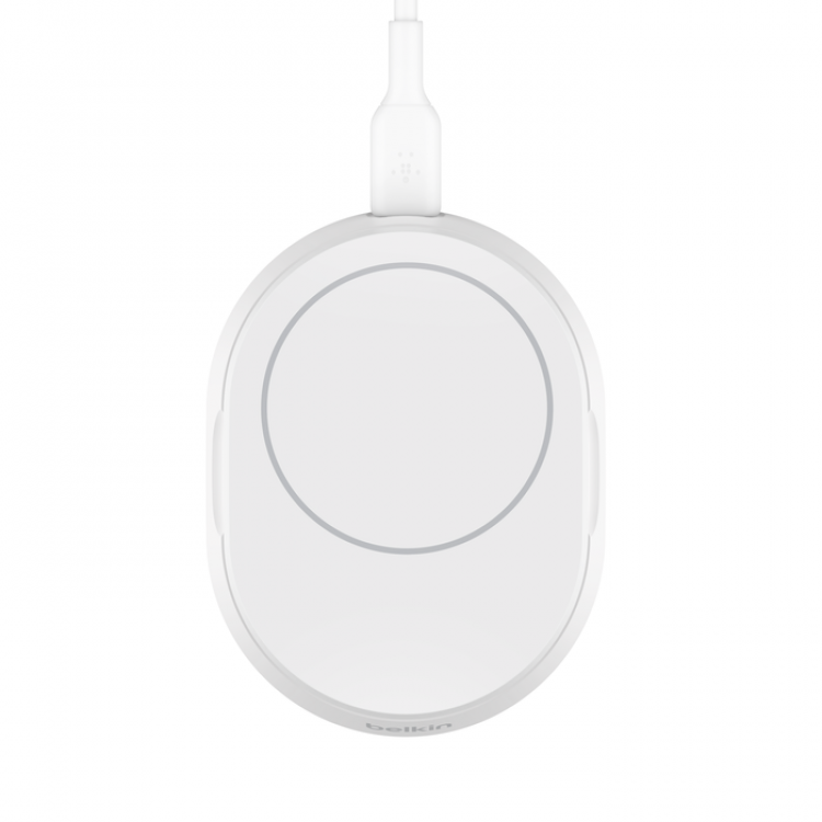 BOOST^CHARGE™ Folding Wireless Charging Stand with Qi2/MagSafe Compatible 15w, White