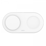 BOOST^CHARGE™ 2in1 plus USB-C 15w Qi2/MagSafe Compatible Wireless Pad, White