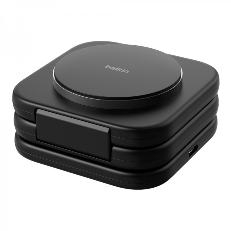 BOOSTCHARGE PRO 3-in-1 Magnetic Wireless Charging Travel Pad with Qi2 15W, with 5 travel tips