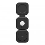 BOOSTCHARGE PRO 3-in-1 Magnetic Wireless Charging Travel Pad with Qi2 15W, with 5 travel tips