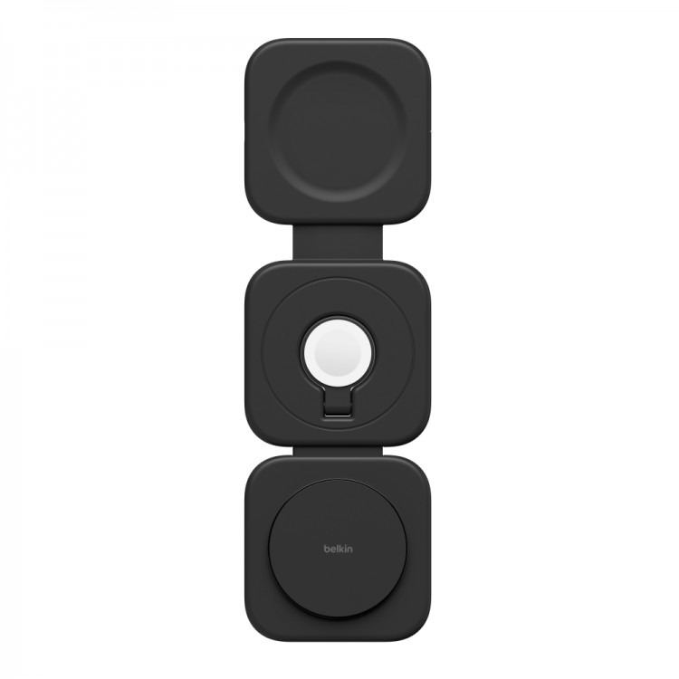 BOOSTCHARGE PRO 3-in-1 Magnetic Wireless Charging Travel Pad with Qi2 15W, with 5 travel tips