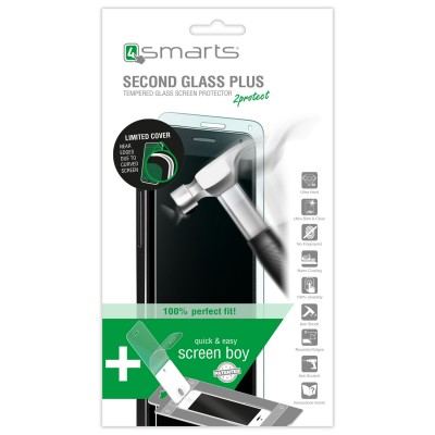 Screen Protector 4smarts Tempered Glass for Samsung G935F Galaxy S7 Edge CLEAR