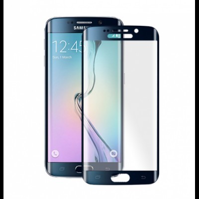Screen Protector Fullcover ANCUS Tempered Glass for Samsung G935F Galaxy S7 Edge Black Gold