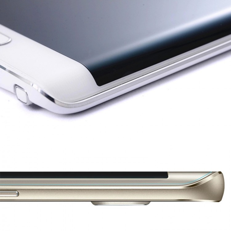 Γυαλί προστασίας Fullcover ANCUS Tempered Glass για Samsung G935F Galaxy S7 Edge ΜΑΥΡΟ ΧΡΥΣΟ