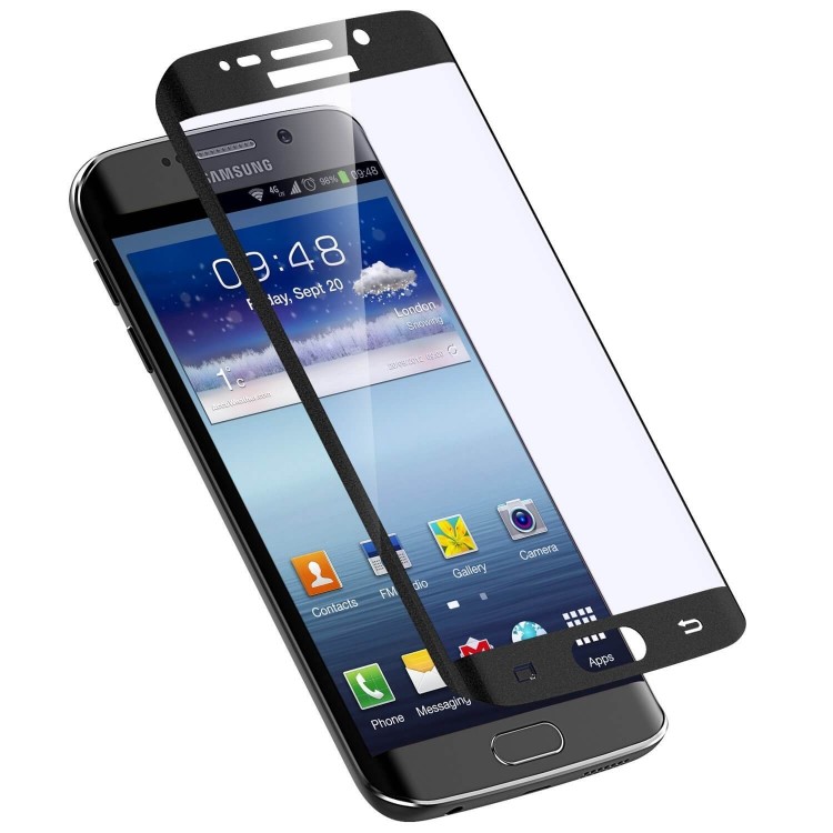 Γυαλί προστασίας Fullcover ANCUS Tempered Glass για Samsung G928F Galaxy S6 Edge PLUS Μαύρο