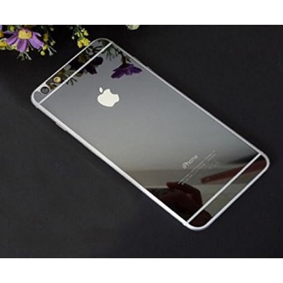 Screen Protector MIRROR Fullcover Tempered Glass Screen and Back, for Apple iPhone 6 6s  - Black