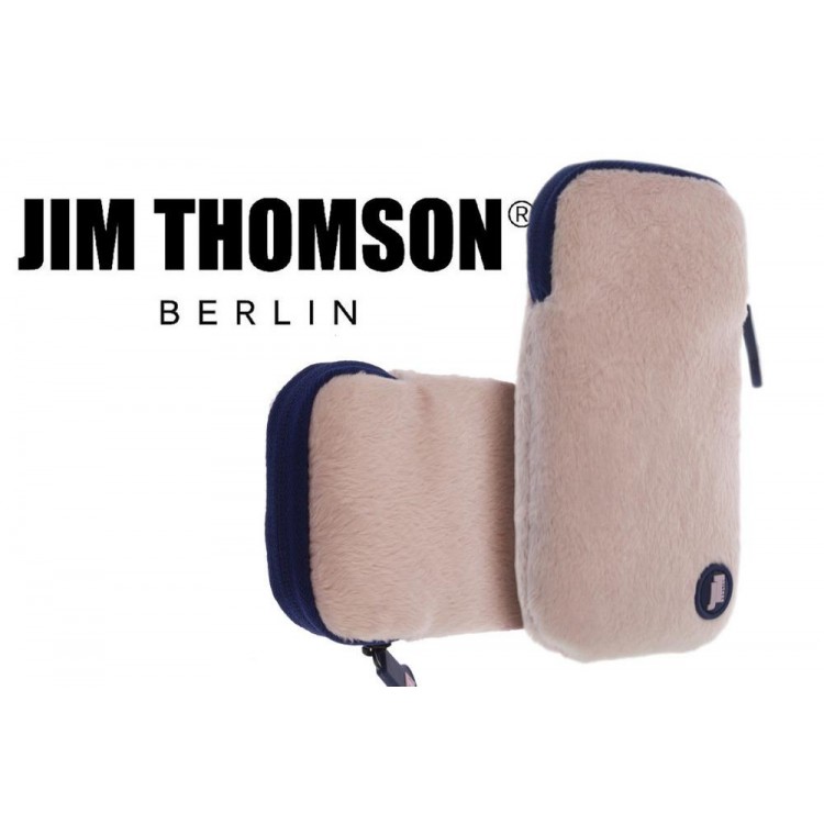 Θήκη JT Berlin Thomson Cosy Plush 0247 Πουγκί για Smartphones Size M - ΜΑΥΡΗ - 43LBE02471