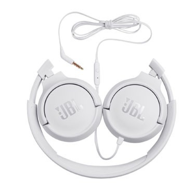 JBL by HARMAN Tune 500 ακουστικά Hands-Free Over Head Εργονομικά με μικρόφωνο - ΛΕΥΚΟ - HA-JBLT500WHT  