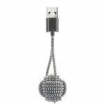 NATIVE UNION Key cable Μπρελόκ Καλώδιο LIGHTNING mfi για Apple iPhone, 15εκ. - Zebra - NU-KEY-L-ZEB-NP