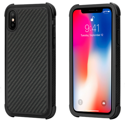 Θήκη Pitaka MagCase PRO ARAMID CARBON FIBER για Apple iPhone X, XS - ΜΑΥΡΟ - KI8001XP