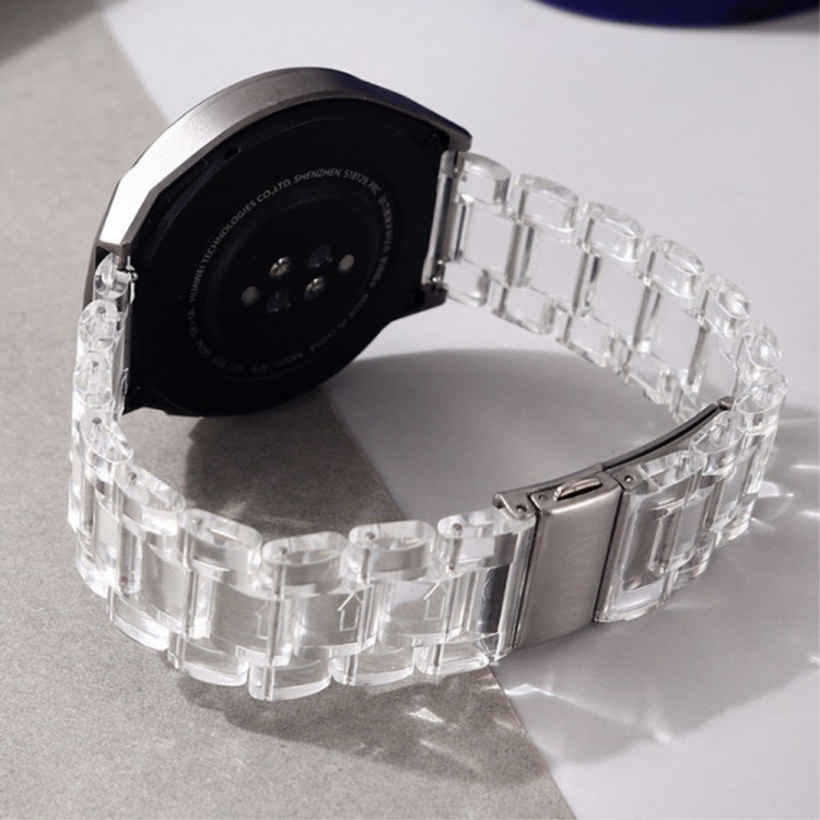 Tech Protect Transparent BAND 46mm λουράκι για Samsung galaxy smartwatch GEAR S3, Huawei Watch 3,Garmin Vivoactive 4 - ΔΙΑΦΑΝΟ