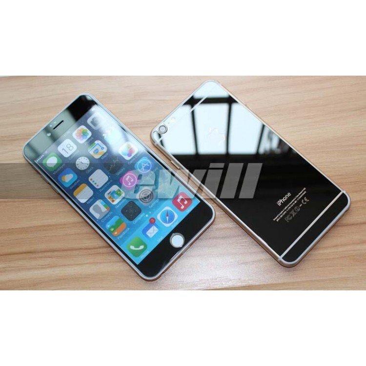 Γυαλί Προστασίας ΚΑΘΡΕΠΤΗΣ Fullcover για οΘόνη και πλάτη, για Apple iPhone 6 6s  - Μαύρο 