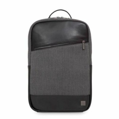 KNOMO Southampton BACKPACK Genuine Leather SLIM BAG for Notebook 15.6 - BLACK - KN-43-401-BLK