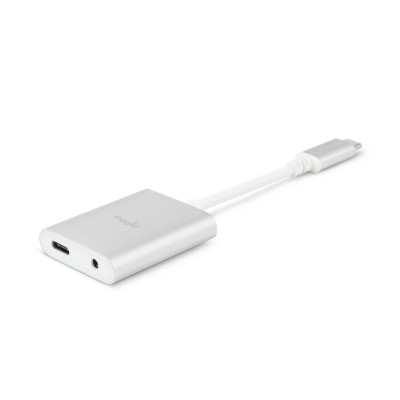 MOSHI Stereo Headset USB-C Digital Audio Adapter to 3.5mm audio jack with Charging - MO-99MO084249 