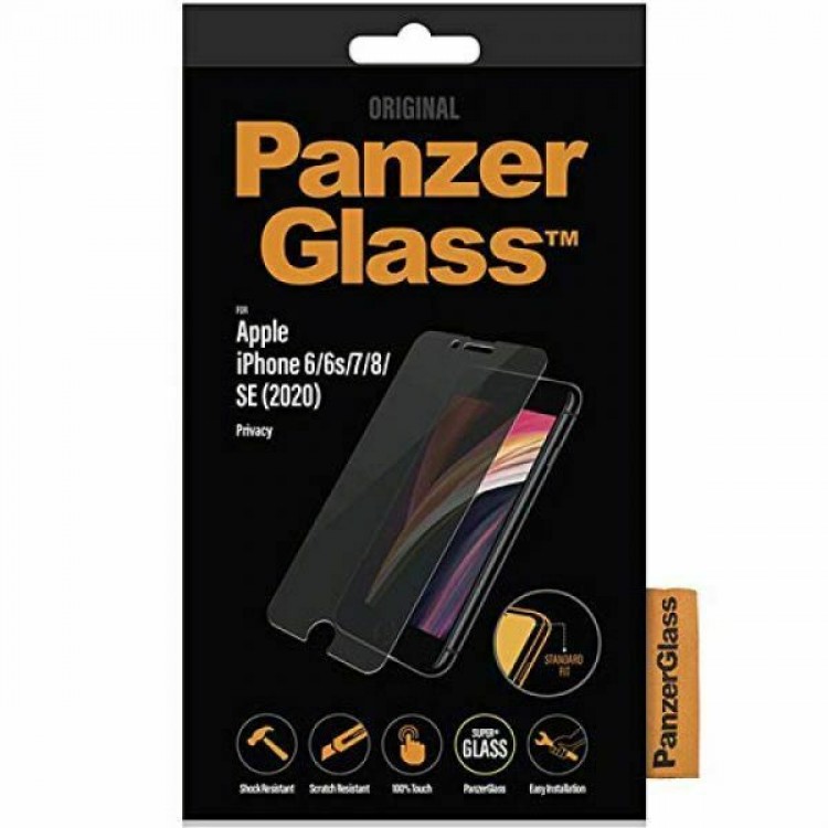 PanzerGlass Γυαλί προστασίας Fullcover Privacy Case Friendly 0.3MM για Apple iPhone 6/7/8/SE 2020 - ΔΙΑΦΑΝΟ