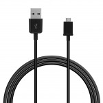 Samsung Γνήσιο καλώδιο φόρτισης MICROUSB 2A 1.0μ - ΜΑΥΡΟ - BULK - ECB-DU5ABE 