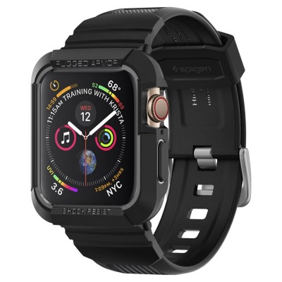 Spigen SGP Rugged Armor PRO θήκη για Apple Watch 4 / 5 / 6 / 7 / 8 / 9 / SE (44 / 45 MM) - BLACK - 062CS25324