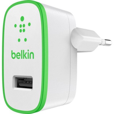 Belkin 2-PORT Οικιακός Ταχυφορτιστής 2.1 Amp 10W - F8M670vf-WHT -  ΛΕΥΚΟ 
