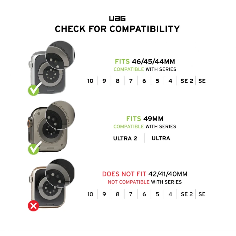 UAG Civilian Strap για Apple Watch SERIES - 49mm/46mm/45mm/44mm/42mm - ΤΙΤΑΝΙΟ - 194002113636